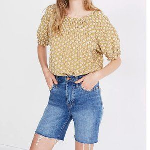 Madewell High-Rise Mid-Length Denim Shorts in Gosford Wash